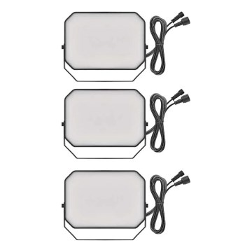 SETTI 3x LED RGBIC Himmennettävä ulko valonheitin GoSmart LED/14W/230V 3000-6500K IP65 Wi-Fi Tuya