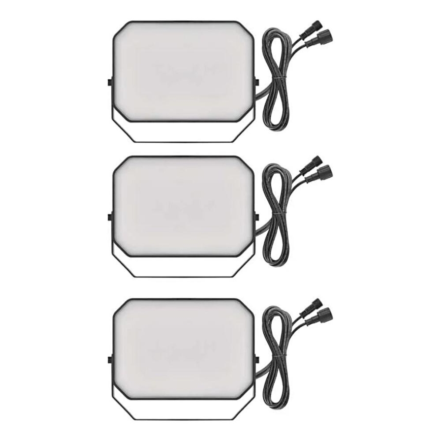 SETTI 3x LED RGBIC Himmennettävä ulko valonheitin GoSmart LED/14W/230V 3000-6500K IP65 Wi-Fi Tuya