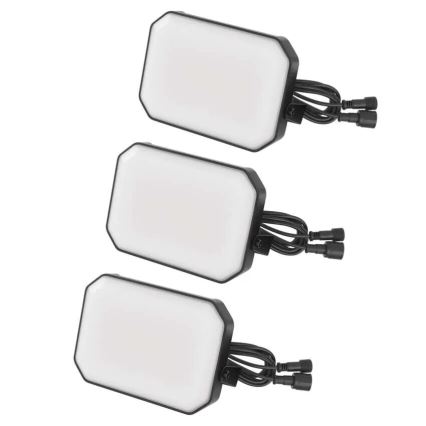SETTI 3x LED RGBIC Himmennettävä ulko valonheitin GoSmart LED/14W/230V 3000-6500K IP65 Wi-Fi Tuya