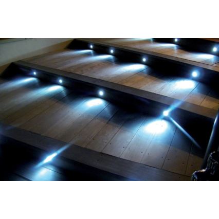 SETTI 3x LED upotettava ulkovalo EASY CONNECT LED/1,2W/230V sininen IP67