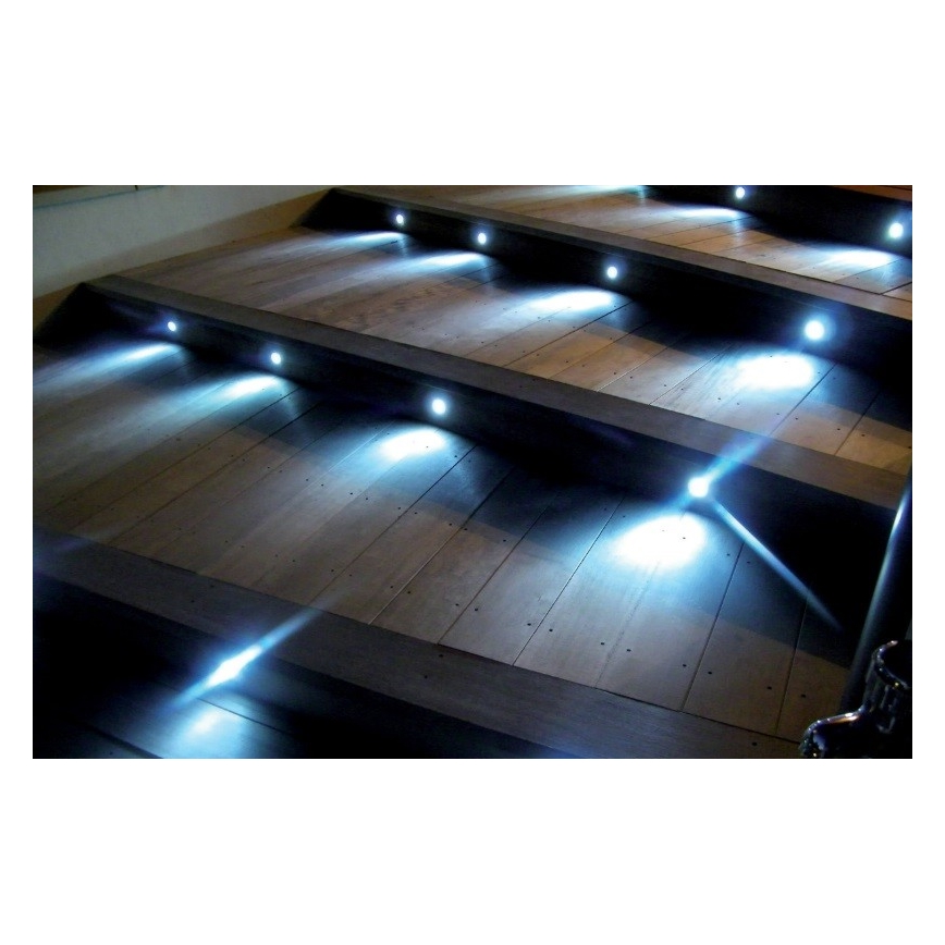 SETTI 3x LED upotettava ulkovalo EASY CONNECT LED/1,2W/230V sininen IP67