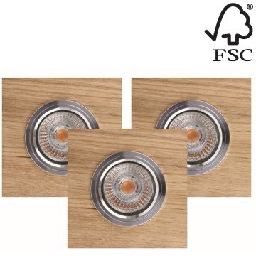 SETTI 3x LED upotettava valo VITAR 1xGU10/5W/230V CRI 90 tammi – FSC sertifioitu