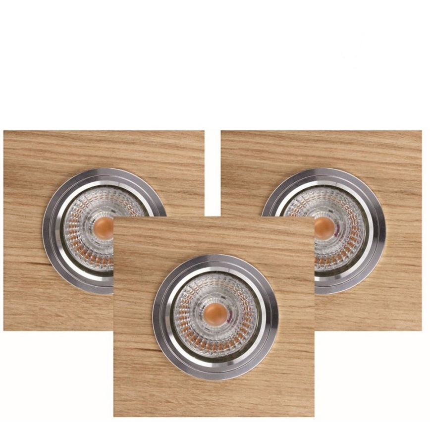 SETTI 3x LED upotettava valo VITAR 1xGU10/5W/230V CRI 90 tammi