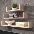 SETTI 3x Seinähylly TRIO beige