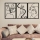 SETTI 3x Seinäkoriste 109x50 cm rakkaus metalli