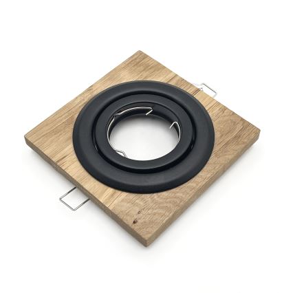 SETTI 3x Upotettu valo TOBBY 1xG9/20W/230V 11,5x11,5 cm tammi/musta