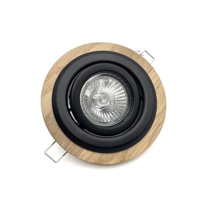 SETTI 3x Upotettu valo TOBBY 1xG9/20W/230V halkaisija 11,5 cm tammi/musta