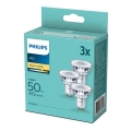 SETTI 3xLED-polttimo Philips GU10 / 4.6W / 230V 2700K