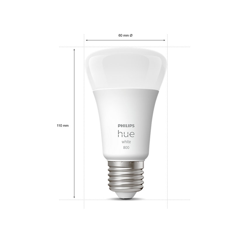 SETTI 4x Himmennettävä LED-polttimo Philips Hue WHITE A60 E27/9W/230V 2700K