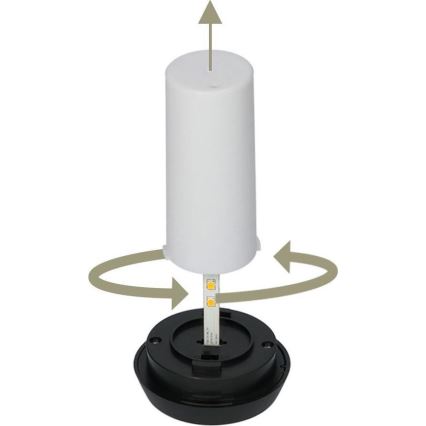SETTI 4x LED-aurinkolamppu 4xLED/3,6V 1xAAA IP44 100 mAh