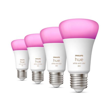 SETTI 4x LED himmennettävä polttimo Philips Hue WACA E27/6,5W/230V 2000-6500K