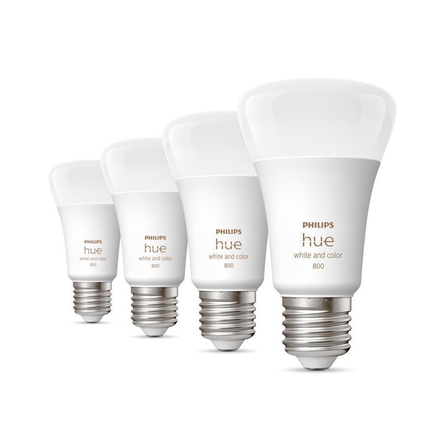 SETTI 4x LED himmennettävä polttimo Philips Hue WACA E27/6,5W/230V 2000-6500K