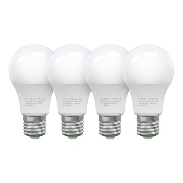 SETTI 4x LED-polttimo ECOLINE A60 E27/10W/230V 4000K - Brilagi