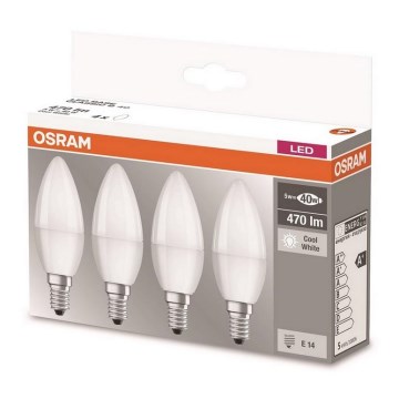 SETTI 4xLED Polttimo E14/5W/230V 4000K - Osram