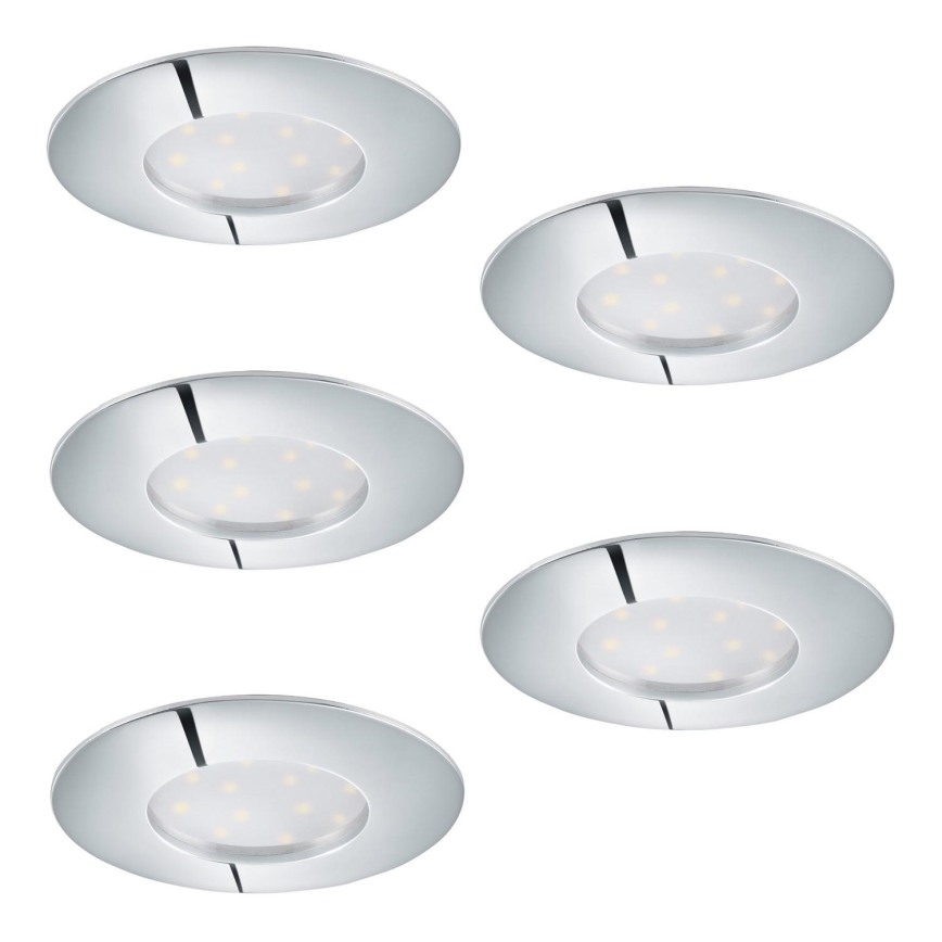 SETTI 5x Himmennettävä riippuva LED-kattovalaisin 1xLED/4,5W/230V kiiltävä kromi