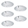 SETTI 5x Himmennettävä riippuva LED-kattovalaisin 1xLED/4,5W/230V kiiltävä kromi