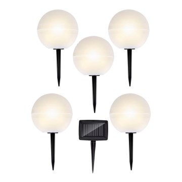 SETTI 5x LED-aurinkovalaistus LED/3,2V monivärinen