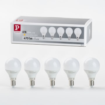 SETTI 5x LED-polttimo P45 E14/5,5W/230V 2700K - Paulmann 28783