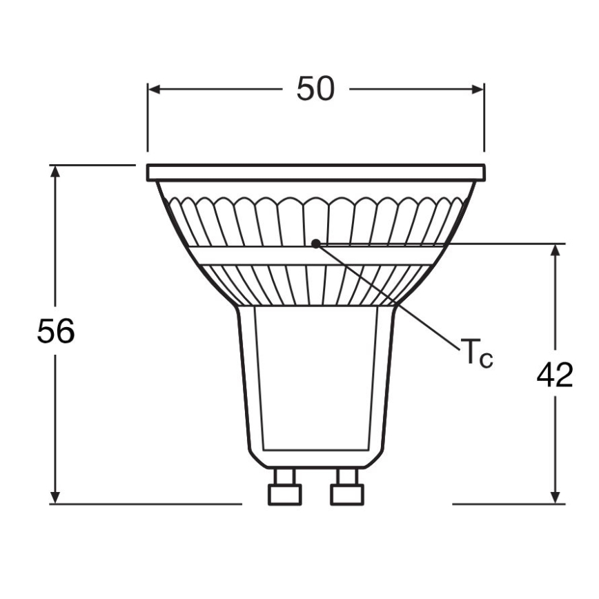 SETTI 5x LED-polttimo PAR16 GU10/4,3W/230V 4000K 36° - Osram