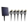 SETTI 5x LED-ulkolamppu aurinkopaneelilla LED/4000 mAh IP44
