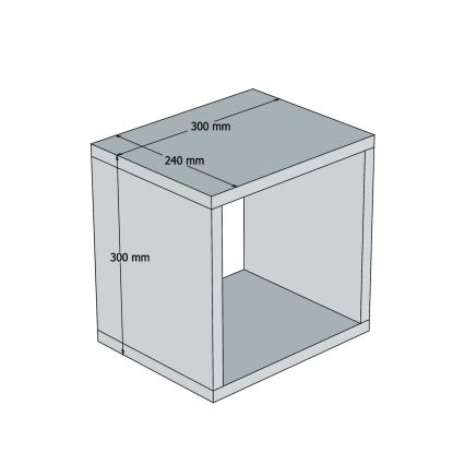 SETTI 5x Seinähylly BOX keltainen