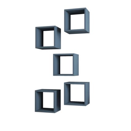 SETTI 5x Seinähylly BOX sininen
