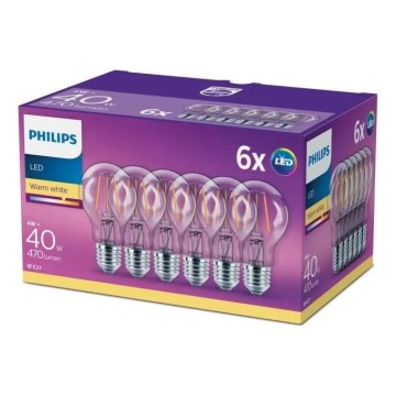 SETTI 6x LED-polttimo VINTAGE Philips E27/4W/230V 2700K