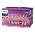 SETTI 6x LED-polttimo VINTAGE Philips E27/7W/230V 2700K