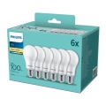 SETTI 6xLED-polttimo Philips A60 E27 / 13W / 230V 2700K