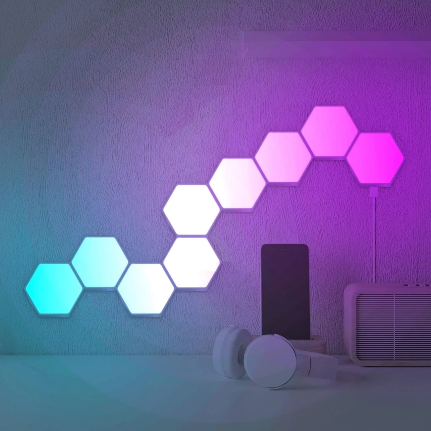 SETTI 9x LED RGBW Himmennettävä seinä koristeellinen valo MAYA LED/1W/230V + kauko-ohjaus