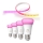 SETTI - LED RGBW Himmennettävä nauha Philips Hue WHITE AND COLOR AMBIANCE 2m LED/20W/230V + 4x Himmennettävä lamppu Philips A60 E27/6,5W/230V 2000-6500K