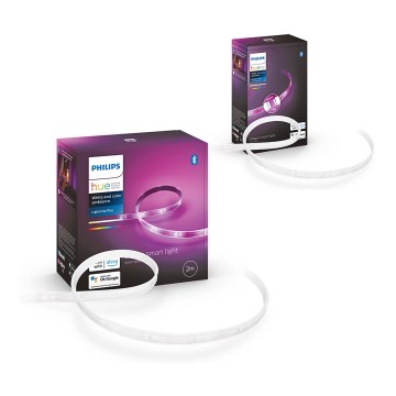 SETTI - LED RGBW Himmennettävä nauha Philips Hue WHITE AND COLOR AMBIANCE 2m LED/20W/230V + nauha 1m LED/11W/12V