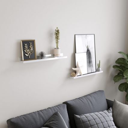 SHELFY-seinähyllysetti, 2 kpl, valkoinen