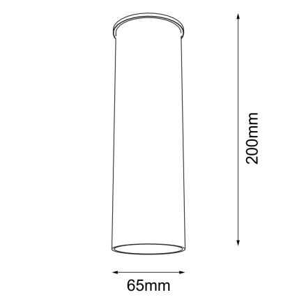 Shilo - Kohdevalaisin ARIDA 1xGU10/15W/230V 20 cm musta