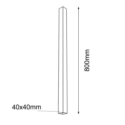 Shilo - Kattovalo 1xGU10/15W/230V musta