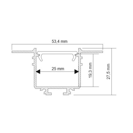 Shilo - LED Upotettava valo LED/32W/230V 3000K CRI 90 musta
