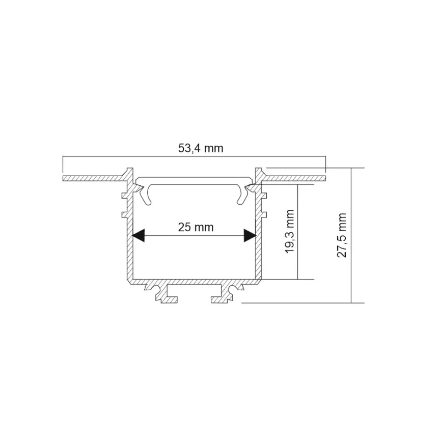 Shilo - LED Upotettava valo LED/32W/230V 3000K CRI 90 musta