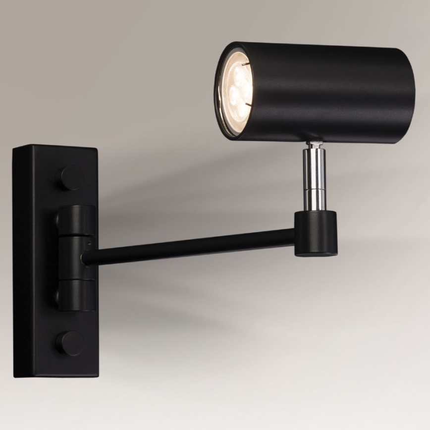Shilo - Seinälamppu 1xGU10/15W/230V musta