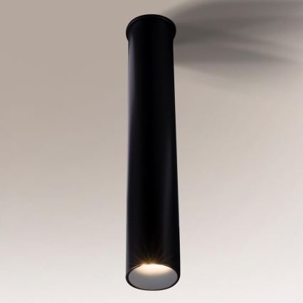 Shilo - Kylpyhuoneen kattovalo 1xGU10-MR11/15W/230V IP44 musta