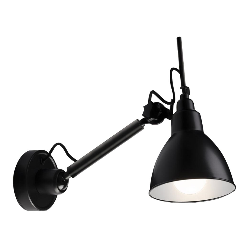 Shilo - Seinälamppu 1xE27/15W/230V musta