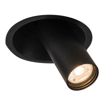 Shilo - Upotettu kohdevalo 1xGU10/MR11/15W/230V halkaisija 11 cm musta