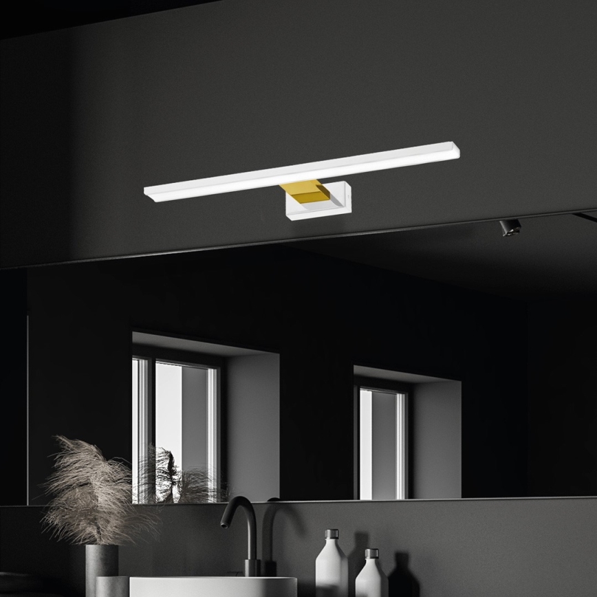 LED-peilivalon kylpyhuoneeseen SHINE LED/13,8W/230V IP44 valkoinen/kulta