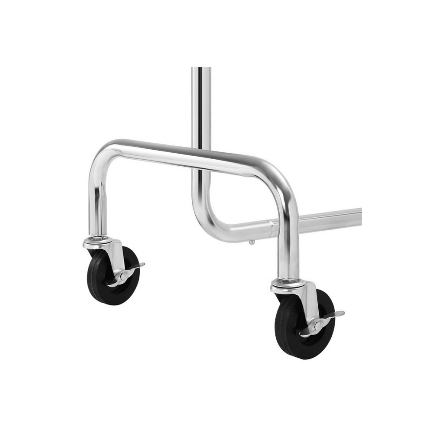 Siirrettävä lattianaulakko JEAN, hopea