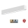 Sinclair - LED-kattovalaisin LSM LED/40W/230V 3000K/4000K/5000K 120 cm hopea