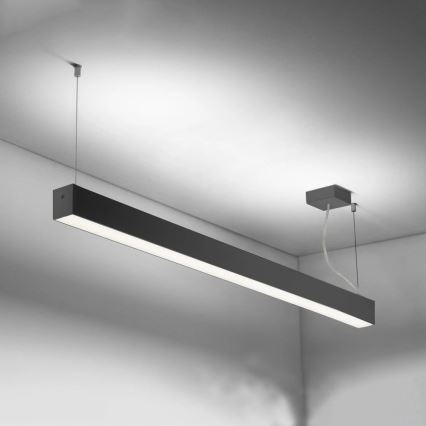 Sinclair - LED-kattovalaisin LSM LED/40W/230V 3000K/4000K/5000K 120 cm musta