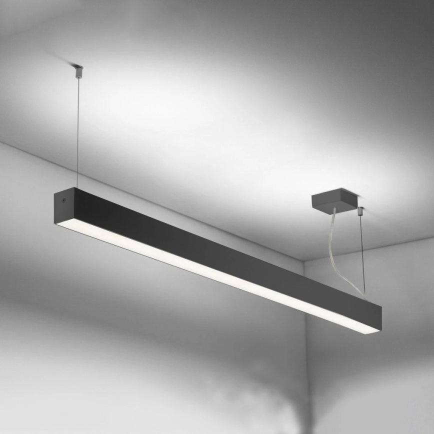 Sinclair - LED-kattovalaisin LSM LED/40W/230V 3000K/4000K/5000K 120 cm musta