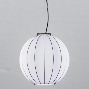 SIRU - Kattokruunu johdossa SFERA 1xE27/60W/230V halkaisija 42 cm musta/valkoinen Venetsialaista lasia