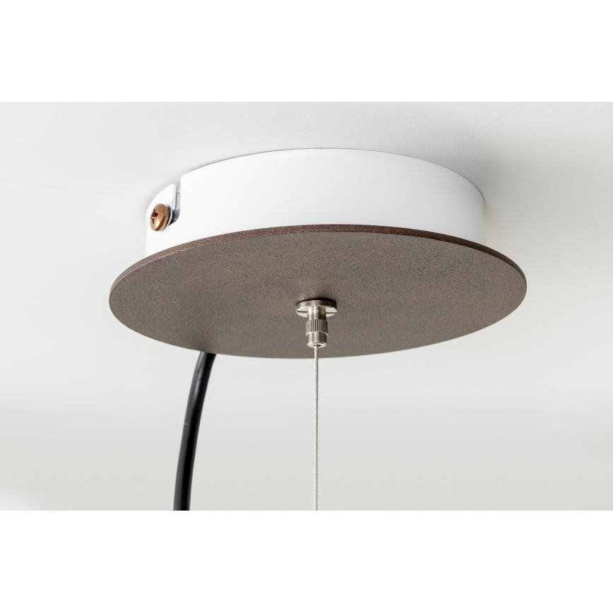 SIRU - Kattokruunu johdossa TERRA 1xE27/60W/230V musta/läpinäkyvä Venetsialaista lasia