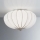 SIRU - Kattovalo GIOVE 2xE14/40W/230V halkaisija 29 cm mattakromi/valkoinen Venetsialaista lasia