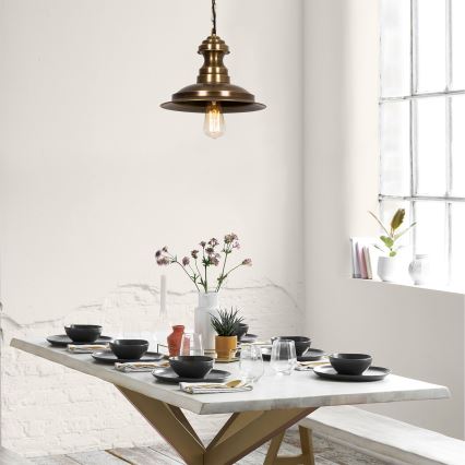 SIVANI-riippuvalaisin vaijerilla 1xE27/40W/230V, pronssinvärinen